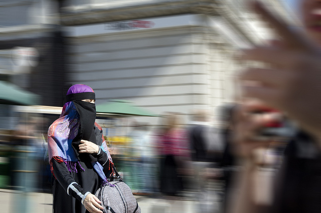 Moslimka-niqab